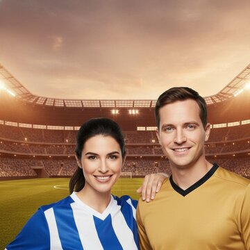 Soccer Sports Trading Card AI Portrait transformation