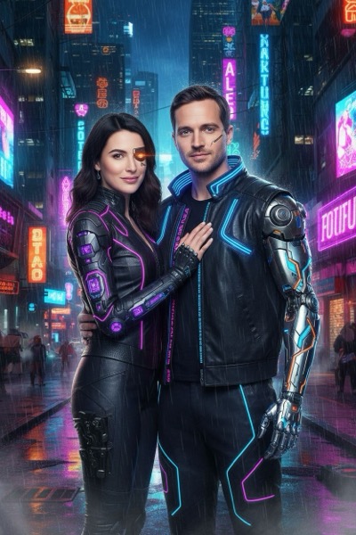 Cyberpunk City - AI Portrait Transformation