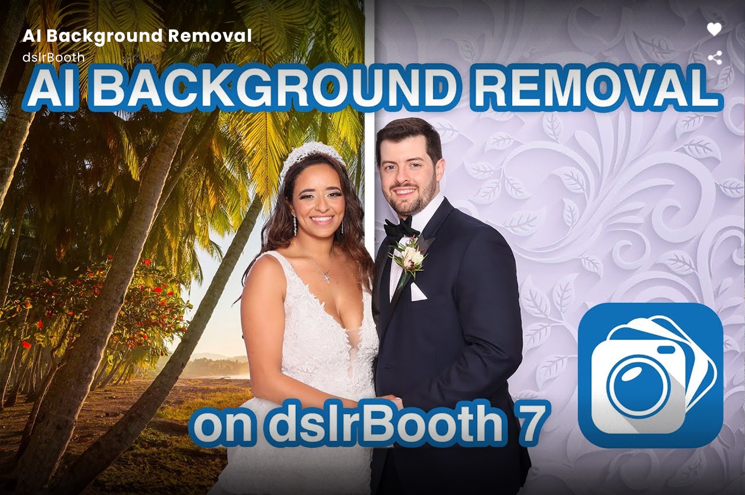 Video showing AI background Removal feature in dslrBooth